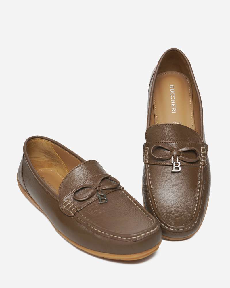 Buccheri Galati Moccasin Shoes Woman Taupe
