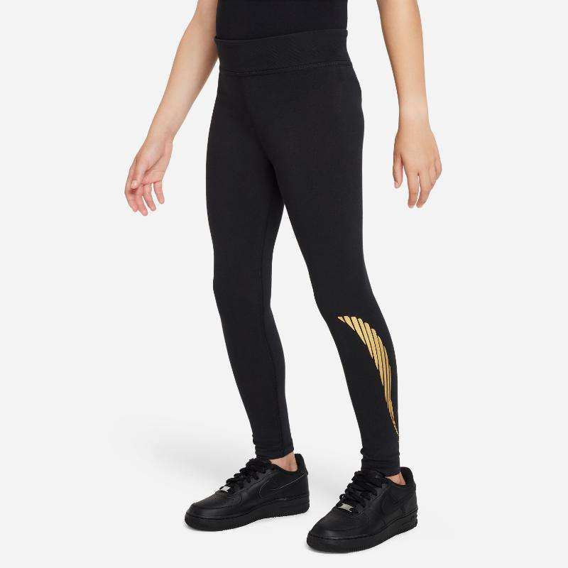Nike Sportswear Favorites Big Kids (Girls) High-Waisted Leggings Black Or  Grey (FJ6164-010)