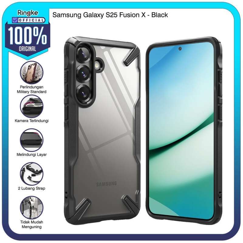 Casing Ringke Samsung Galaxy S25 Fusion X Fusion X Design Magsafe Case  Softcase Tipis Anti Crack Military Drop Full Cover Slim Armor Magsafe