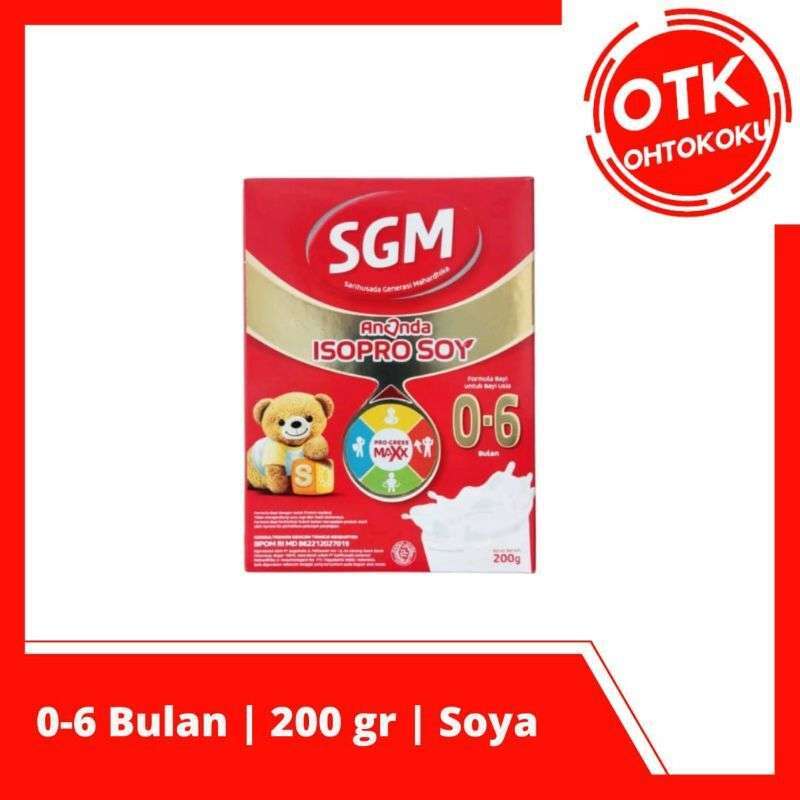 SGM Ananda Isoproy Soya 0-6 Bulan Formula Bayi Bubuk 200 gr
