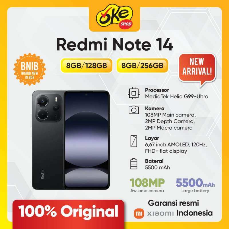 Xiaomi Redmi Note 14 108 MP AI Camera 5500mAh 33W Turbo Charging  MediaTek Helio G99 Ultra
