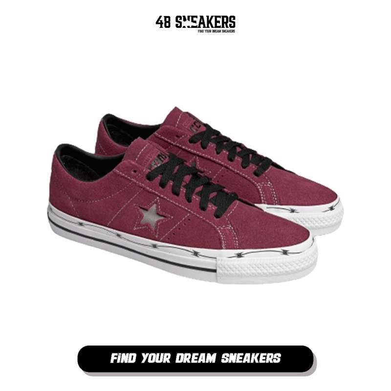 SEPATU SNEAKERS PRIA CONVERSE ONE STAR PRO RAZOR MAROON (A05091C) ORI