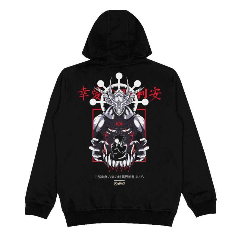 Jual Rhid Hoodie Hitam Anime Jujutsu Kaisen The Honored Gojo