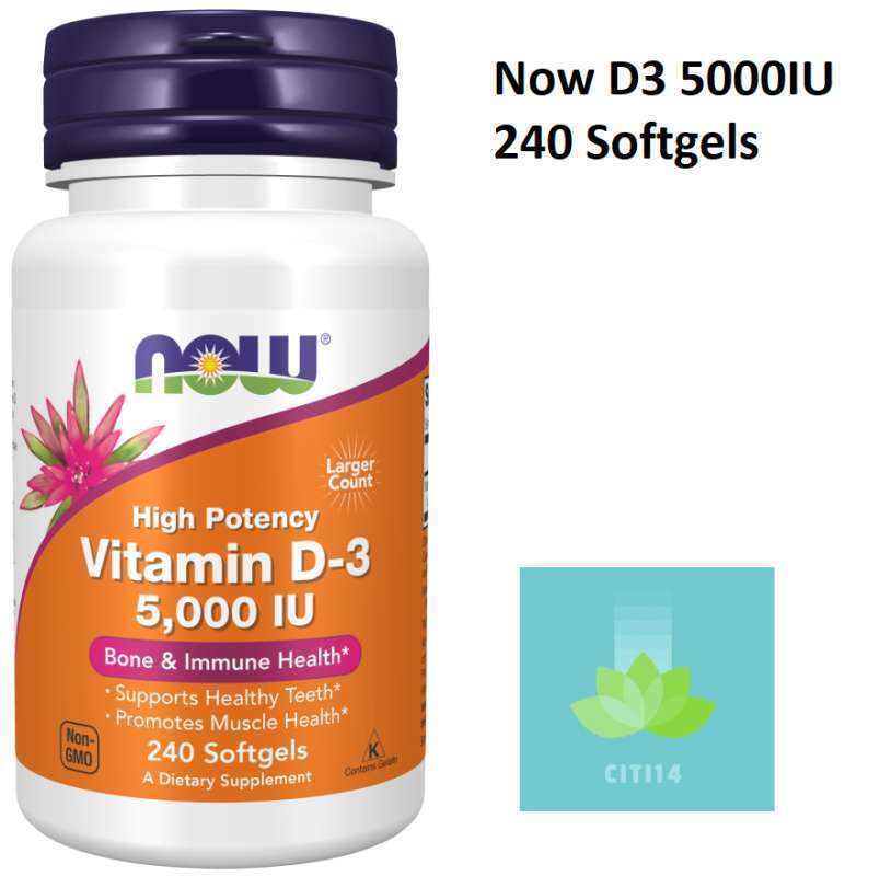 Jual Now Foods Vitamin D3 5000iu 240 Softgels Di Seller Mega
