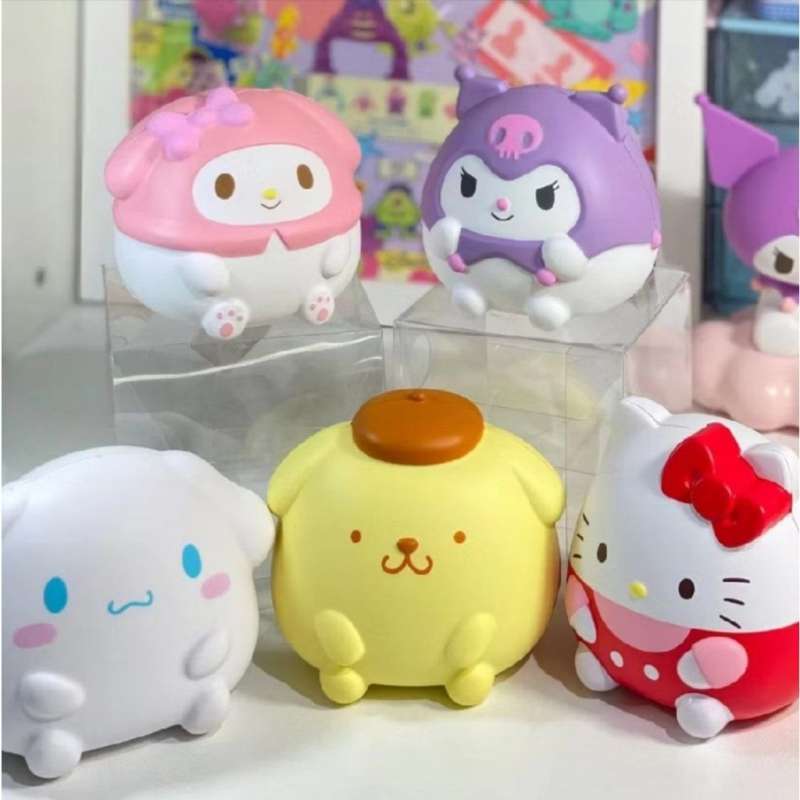 Mainan Squishy Karakter Sanrio RANDOM Mainan Squishy Lembut Empuk  Karakter Sanrio Mainan Karakter Pencet Silikon