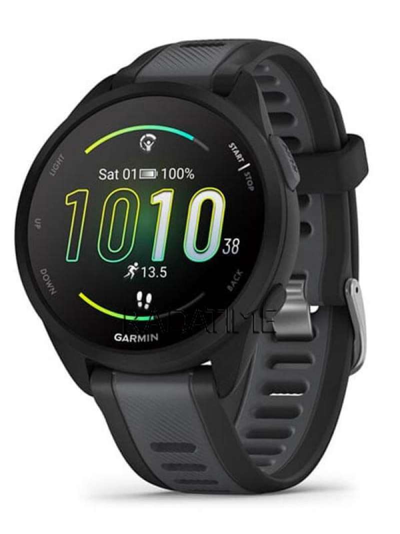 Jam Tangan All Gender Garmin Forerunner 165 Black/Slate Grey Original 100%  Rubber Sport Black