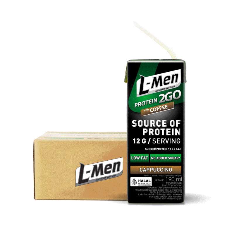 Protein 2 Go Promo L-men Hi Protein 2 Go Cappuccino 190ml - 24 Pcs Diskon 26% Di ...