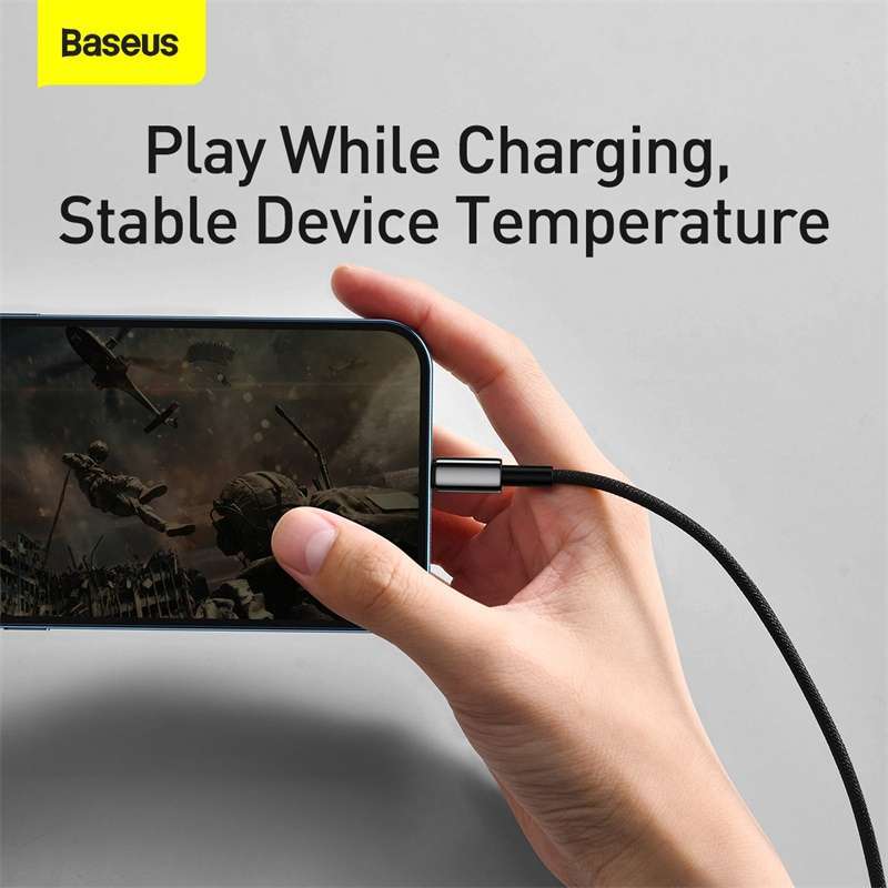 Jual Baseus Tungsten Gold Fast Charging Data Cable USB To Ip 2.4a 1m Di ...