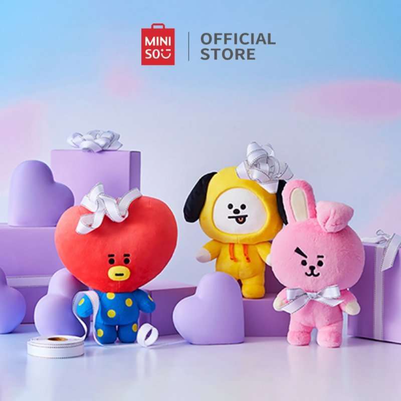 Miniso x BT21 Collection Boneka Mewah Lembut Yang Lucu Plush Toy Inch  Hadiah Lucu Gaya Yang Kaya