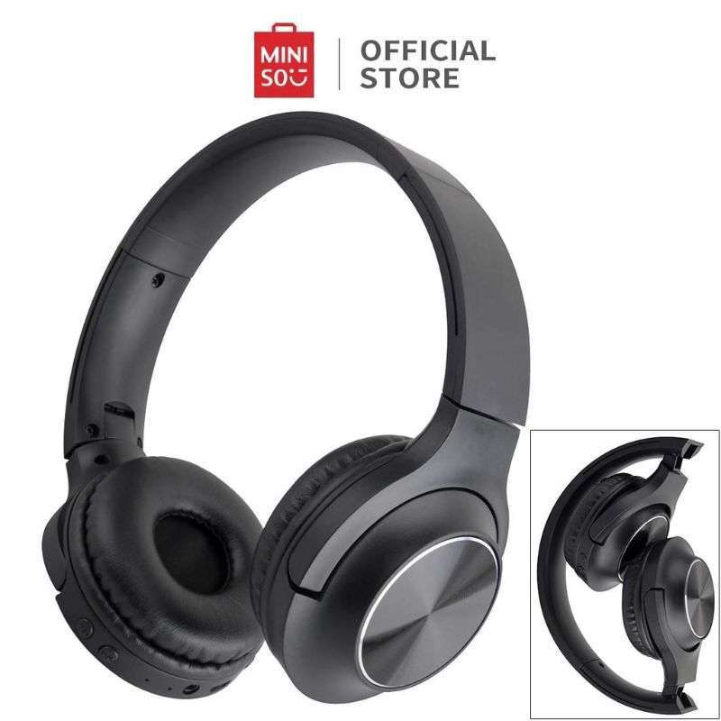 Promo Miniso Headset Bluetooth Headphone Wireless Henset Bloetooth