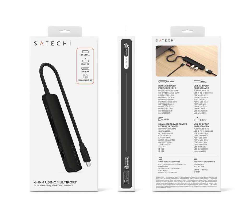 Promo Converter Hub Adapter In USB C Satechi Slim Multiport
