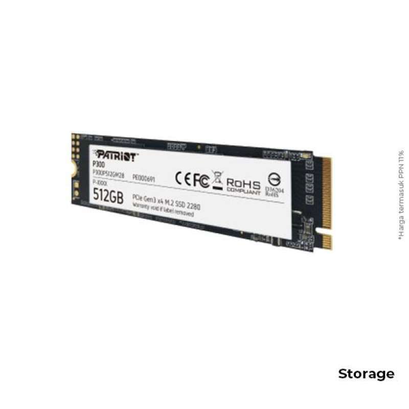 Jual Nvme Patriot P300 Pcie Gen X4 512gb P300p512gm28 Di
