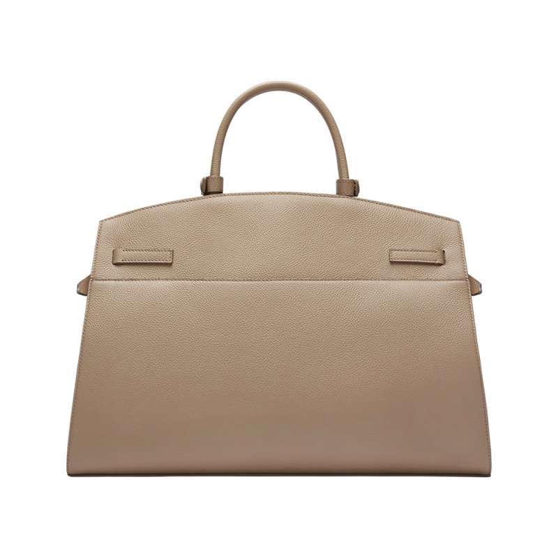 Promo DeMellier The Hudson Small Grain Handbags Dark Sand Diskon