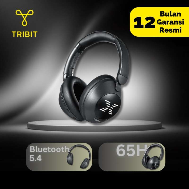 Tribit QuietPlus 71X ANC Headphone 40mm Driver Built in Microphone BT  65H Premium Travel Case