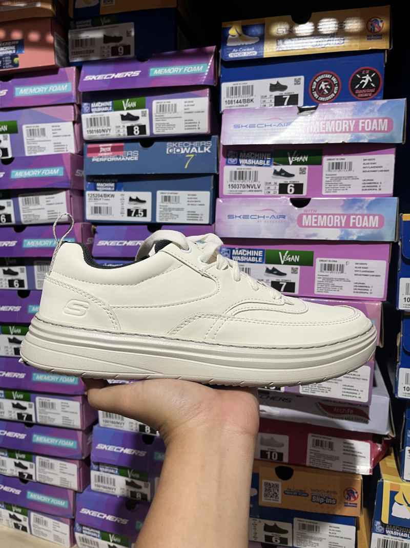 SEPATU PRIA SKECHERS HYLAND LARS OFF WHITE ORI 210942OFWT