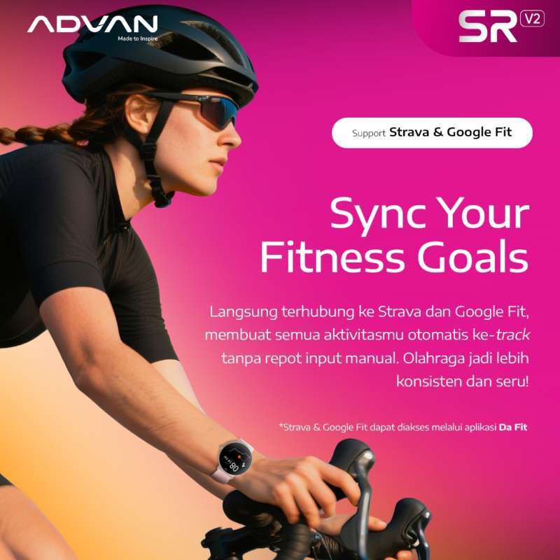 Promo Advan Smartwatch Sr V2 | Ai Voice Assistant| Ip68 Waterproof ...