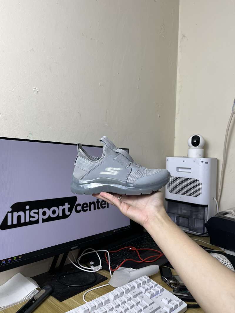 Jual Sepatu Anak Laki Skechers Skech Fast Ice Grey Ori 403878lgry