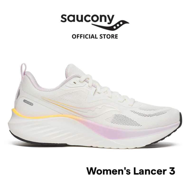 Promo Sepatu Lari Wanita Saucony Shoes Lancer 3 Women's - Ivory