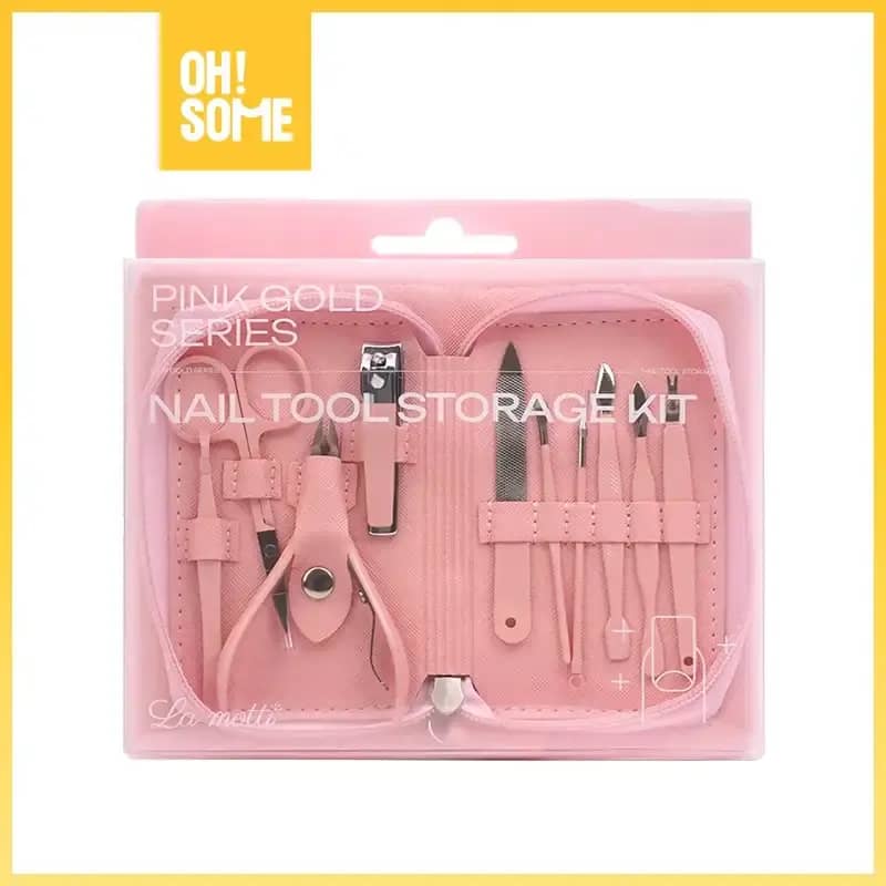 Promo Ohsome Dulce Luna Pink Gold Series Nail Tool Storage Kit - Main Image