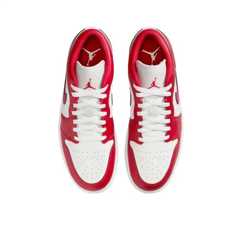 Sepatu Sneakers Pria Nike Air Jordan Low Summit White Varsity Red  (553558-166) ORIGINAL