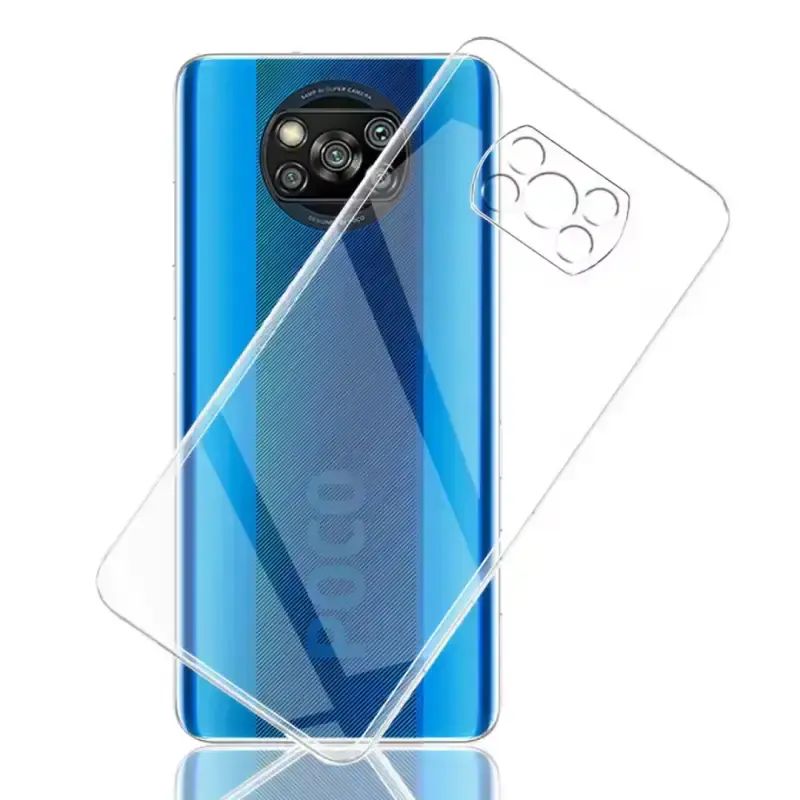 Cover Per Poco X3 NFC / X3 Pro – Trasparente Con Stampa Girasole – Bordo Flessibile In TPU Morbido - 2