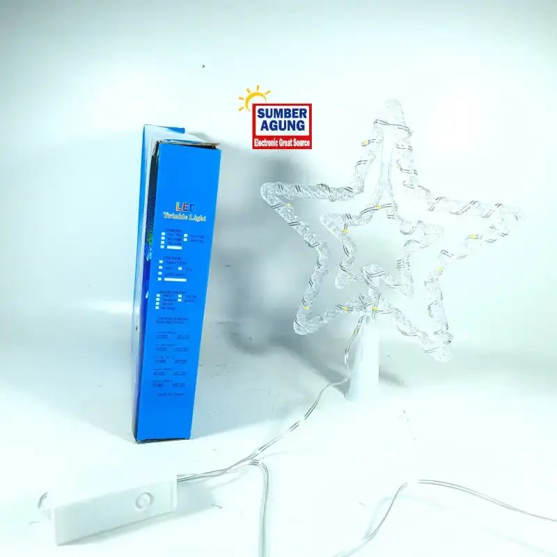 Wandi Led Jual Lampu Natal Gantung Bintang 40lp Ww Wandi 4o Led Ac 220v Panjang 5 ...