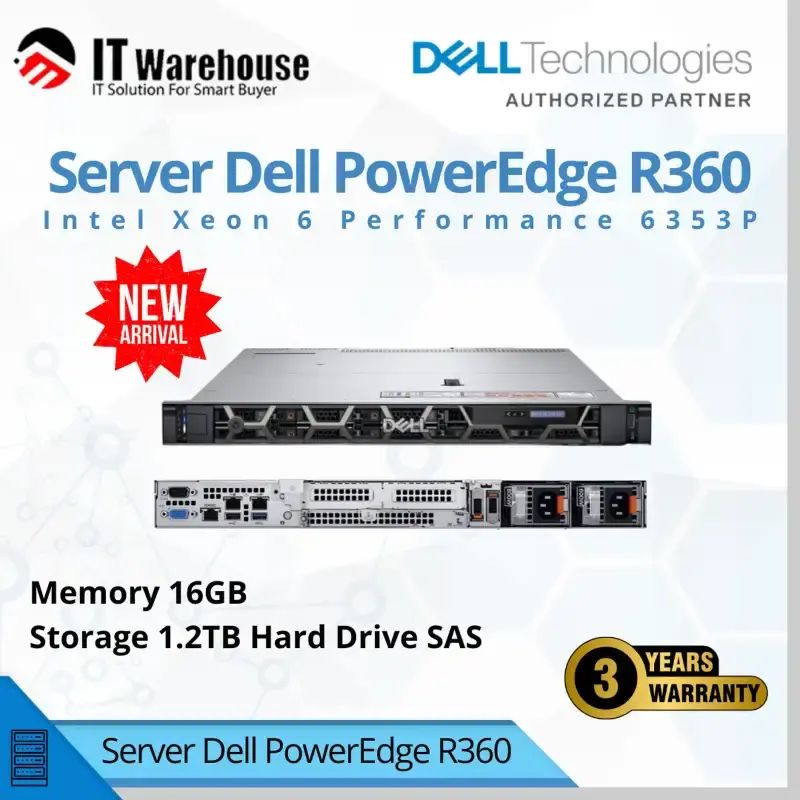 Poweredge R360 Release Promo Server Dell Poweredge R360 Intel Xeon 6 Performance 6353p 16gb ...