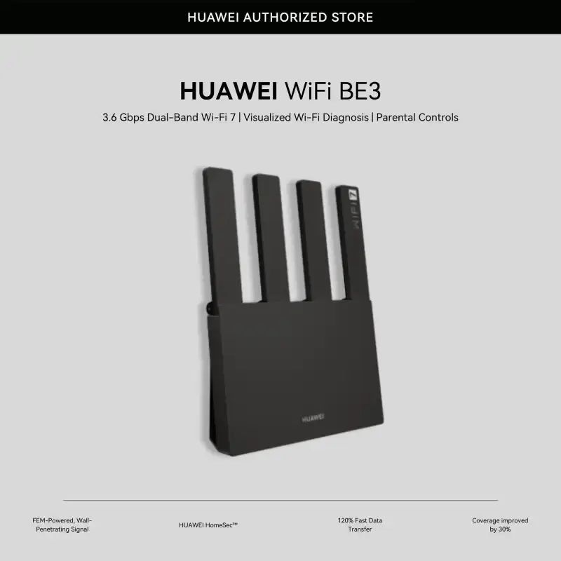 Jual HUAWEI Wifi Be3 Router 3.6 Gbps Dual-band Wi-Fi 7 | Visualized ...