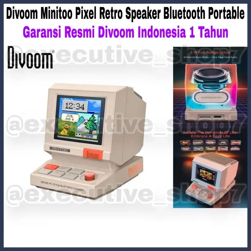 Jual Divoom Minitoo Pixel Retro Speaker Bluetooth Portable - Garansi ...