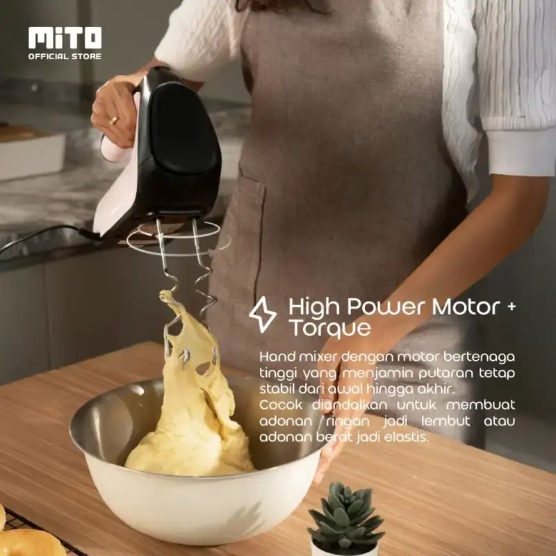 Mixer Roti Mito Promo Mito Mx10 Hand Mixer – 5 Speed Turbo, Motor Kuat Dan Stabil ...