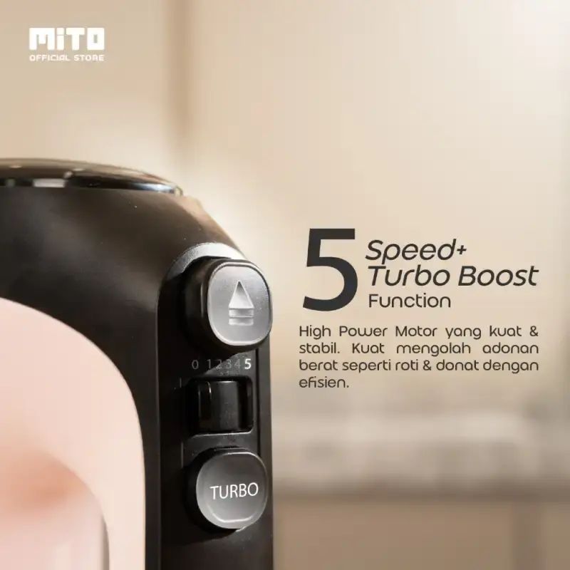 Mixer Roti Mito Promo Mito Mx10 Hand Mixer – 5 Speed Turbo, Motor Kuat Dan Stabil ...