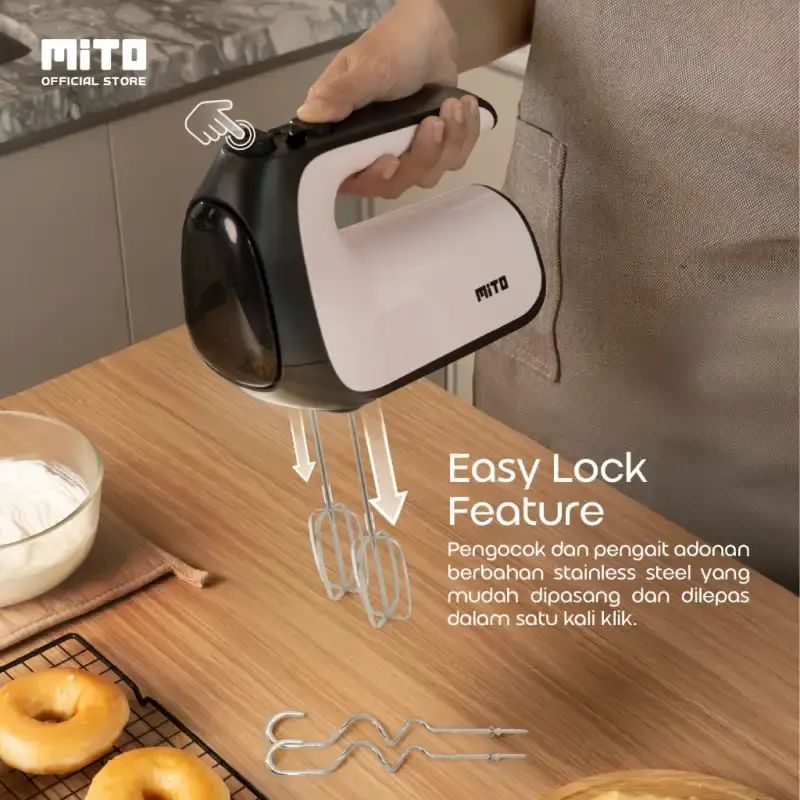 Mixer Roti Mito Promo Mito Mx10 Hand Mixer – 5 Speed Turbo, Motor Kuat Dan Stabil ...