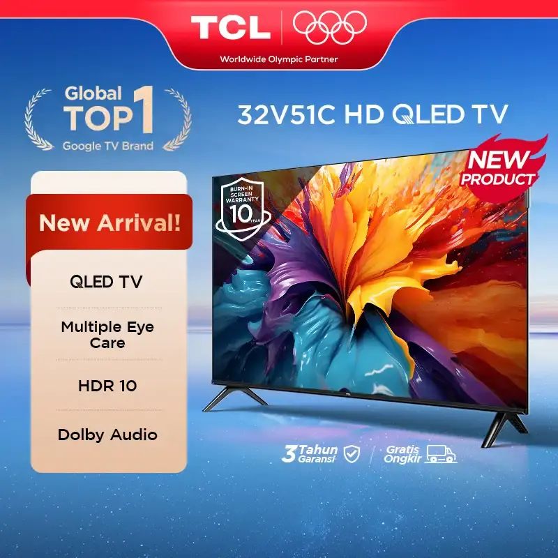 Promo Tcl 32 Inch V51c - Qled - Hdr 10 - Multiple Eye Care - Dolby ...