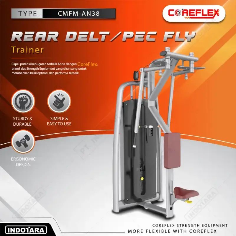 Jual Rear Delt / Pec Fly Chest & Shoulder Fly Machine Coreflex Cmfm ...