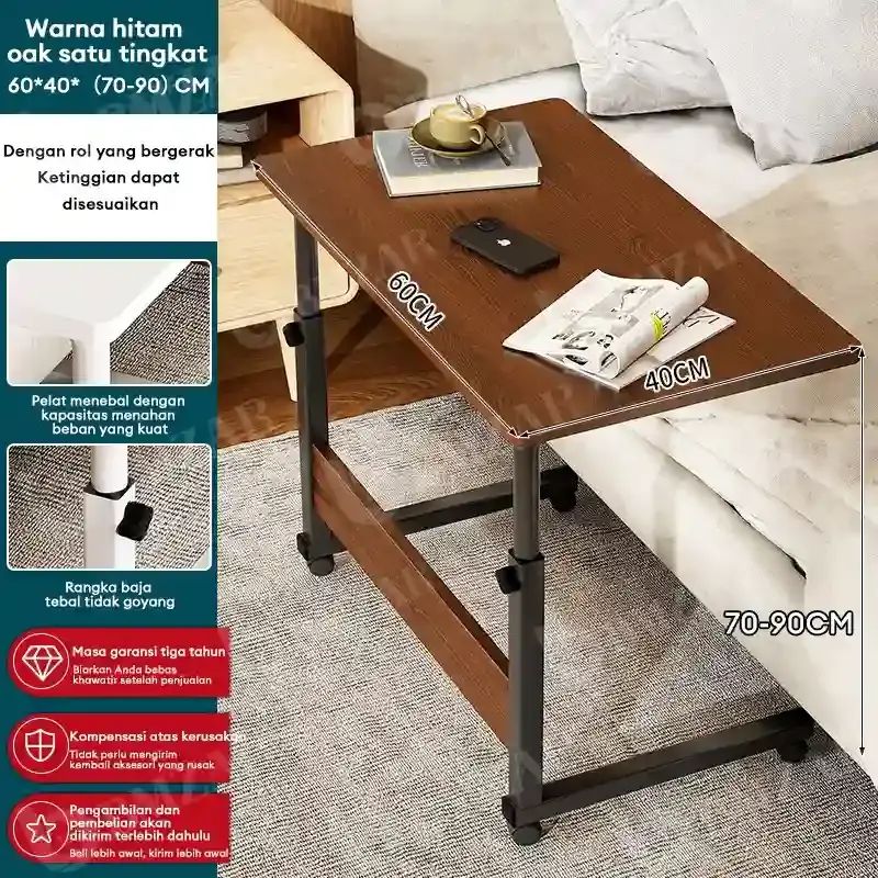 Promo Sky - Bmzar Meja Laptop Lipat Adjustable Dengan Roda Meja Laptop ...