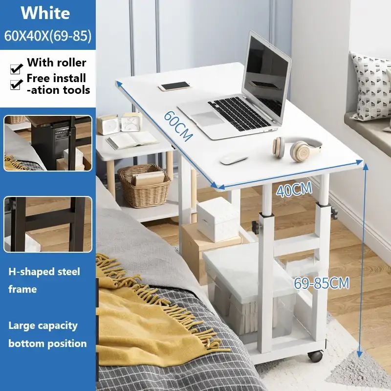 Promo Sky - Bmzar Meja Laptop Lipat Adjustable Dengan Roda Meja Laptop ...