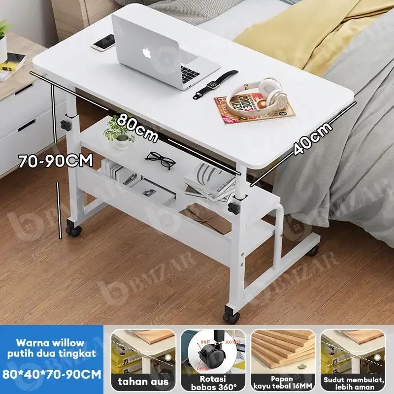 Promo Sky - Bmzar Meja Laptop Lipat Adjustable Dengan Roda Meja Laptop ...