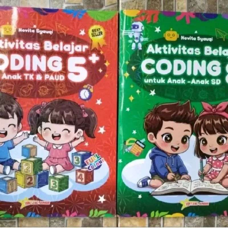 Jual Buku Aktivitas Belajar Coding Untuk Anak Paud Tk Dan Sd| 5+ & 8 ...