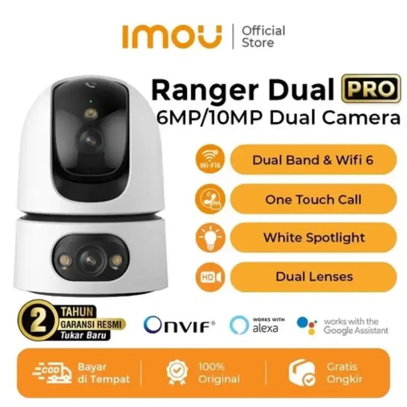 Jual Imou Ranger Dual Pro 6/10mp Dual Kamera Smart Cctv Indoor Wi-Fi 6 ...