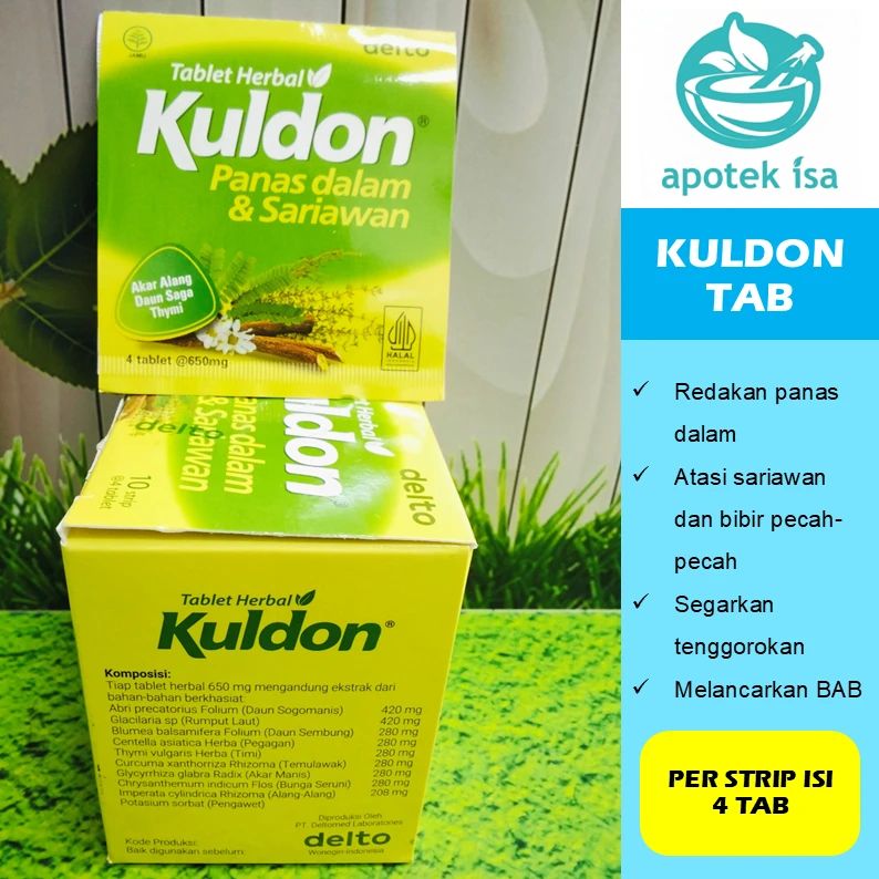 Kuldon Hd Jual Kuldon Panas Dalam Isi 4 Tablet Tablet Herbal Untuk Meredakan ...