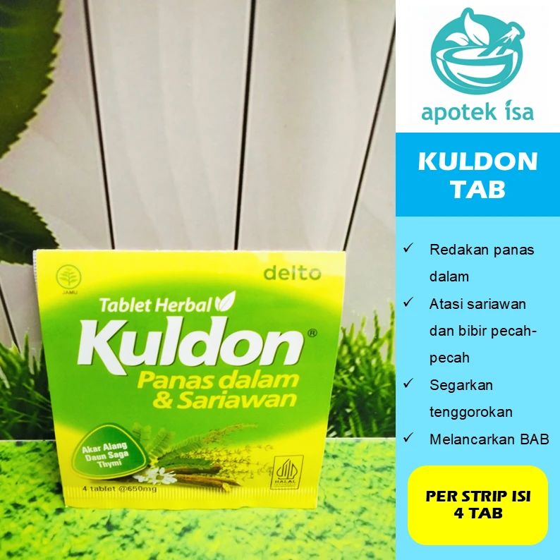 Jual Kuldon Panas Dalam Isi 4 Tablet Tablet Herbal Untuk Meredakan ...