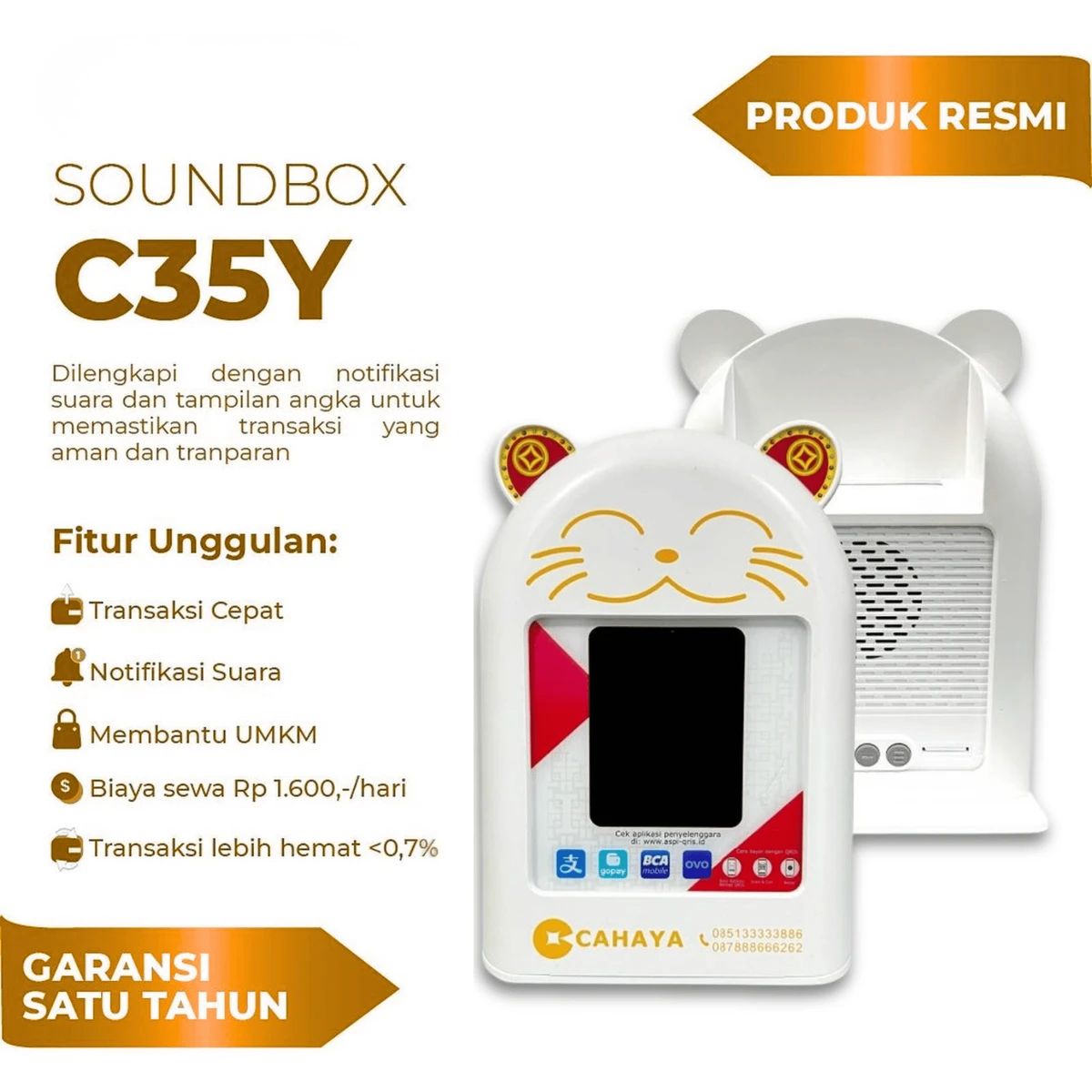 Promo Alat Pemabayaran Simple Dinamis Soundbox Qris Cahaya Terpercaya ...