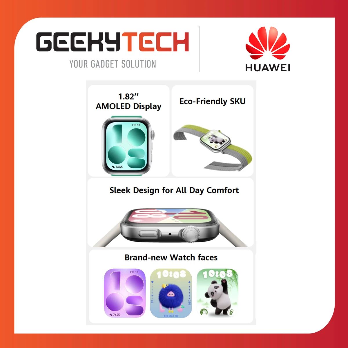 Jual HUAWEI Watch Fit 5 GPS Stylish Design Sports Tracking Health ...