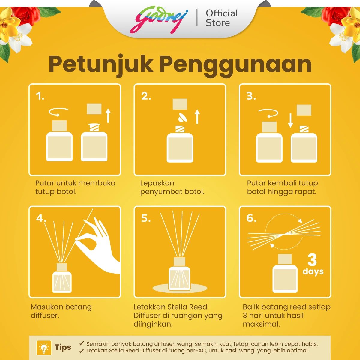 Jual Stella Reed Diffuser Set - Magnolia Spark X2 Di Seller Godrej ...