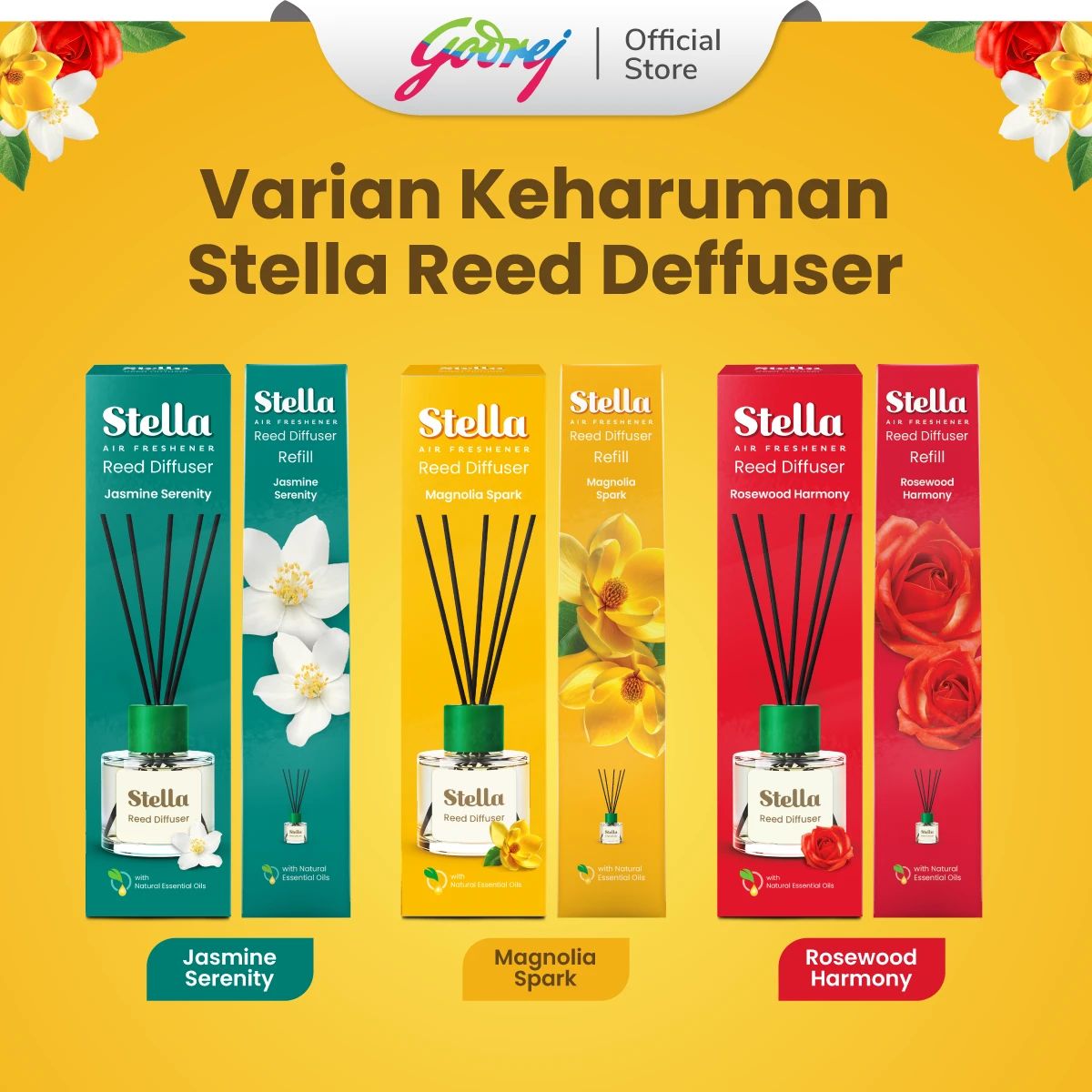 Jual Stella Reed Diffuser Set - Magnolia Spark X2 Di Seller Godrej ...