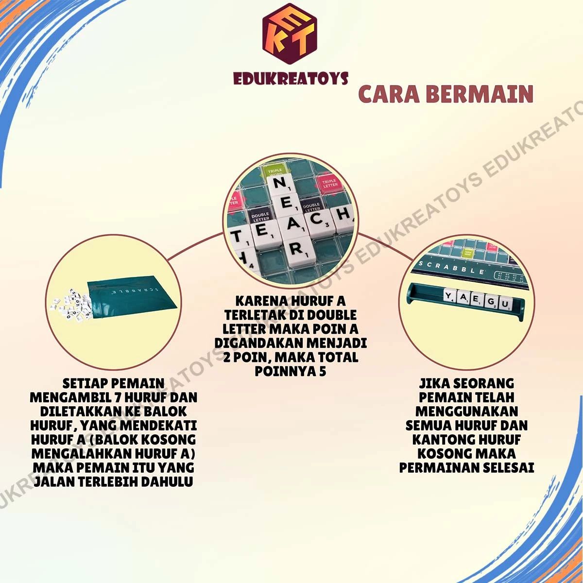 Promo Mainan Anak Travel Scrabble Board Game Diskon 49% Di Seller ...