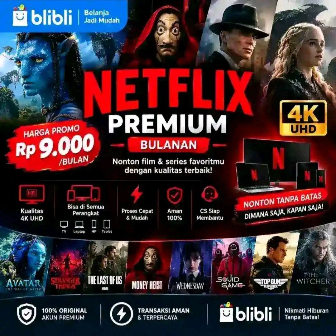 Jual Netflix Premium Garansi Full 4k Uhd Di Seller Store Batam ...
