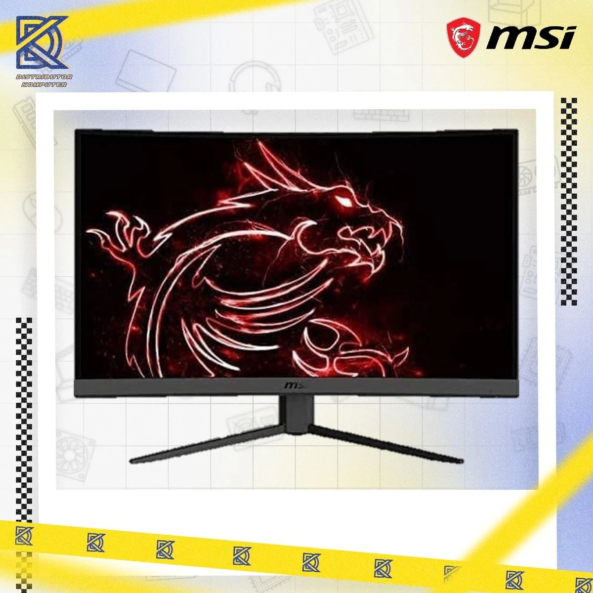 Jual Msi Optix G27c4 Curved Gaming Monitor 165hz 27 - Led Monitor Di ...