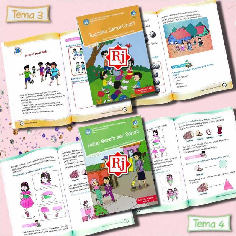 Jual Buku Tematik Kelas 2 Sd Tema 1,2,3,4,5,6,7,8 Edisi Revisi 2017 Di ...