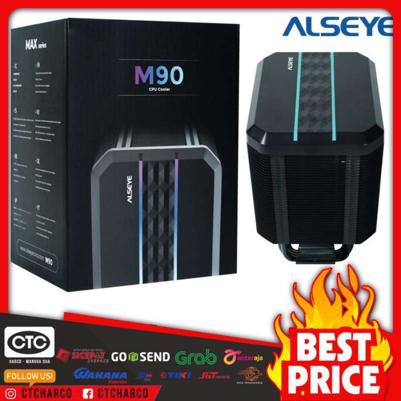 Promo CPU Cooler Alseye Max-series M90 ARGB - Fan Processor Alseye ...